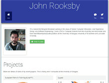 Tablet Screenshot of johnrooksby.org